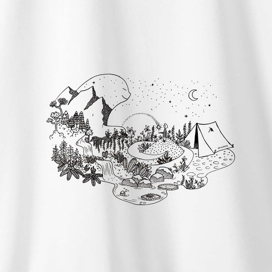 Camiseta Amazônia GUARDIÃO DA FLORESTA - BRANCO - cód 2157