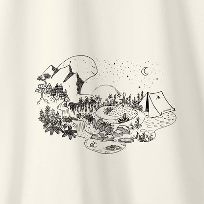 Camiseta Amazônia GUARDIÃO DA FLORESTA - OFF WHITE - cód 2157