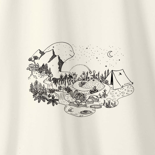 Camiseta Amazônia GUARDIÃO DA FLORESTA - OFF WHITE - cód 2157