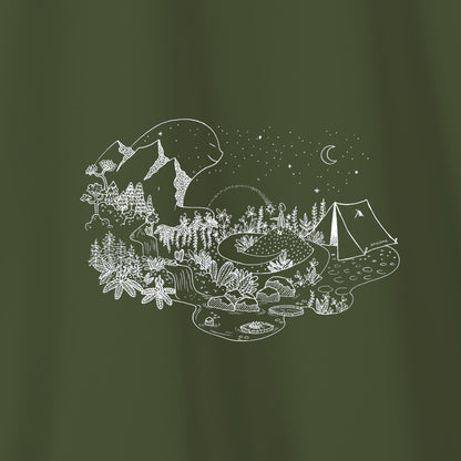 Camiseta Amazônia GUARDIÃO DA FLORESTA - VERDE ESCURO - cód 2157