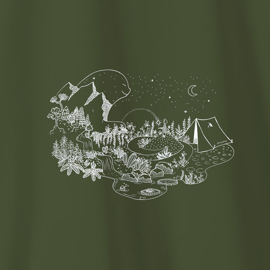 Camiseta Amazônia GUARDIÃO DA FLORESTA - VERDE ESCURO - cód 2157