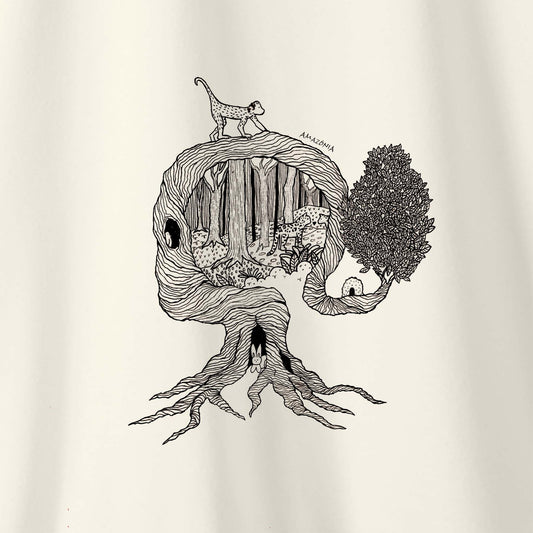 Camiseta Amazônia UMA ÁRVORE MIL VIDAS - OFF WHITE - cód 2158
