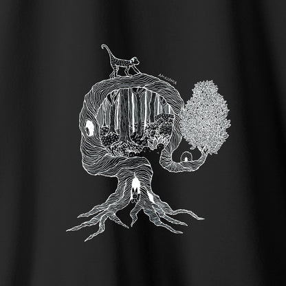 Camiseta Amazônia UMA ÁRVORE MIL VIDAS - PRETO - cód 2158