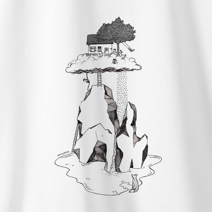 Camiseta Amazônia CASINHA NAS ALTURAS - BRANCO - cód 2159