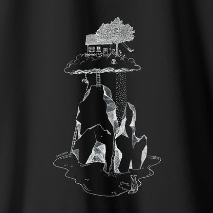 Camiseta Amazônia CASINHA NAS ALTURAS - PRETO - cód 2159