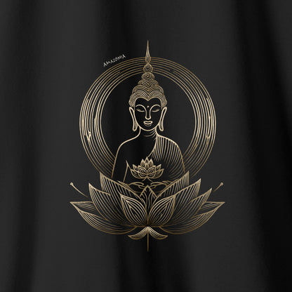 Camiseta Amazônia LOTUS BUDA - PRETO - cód 2168