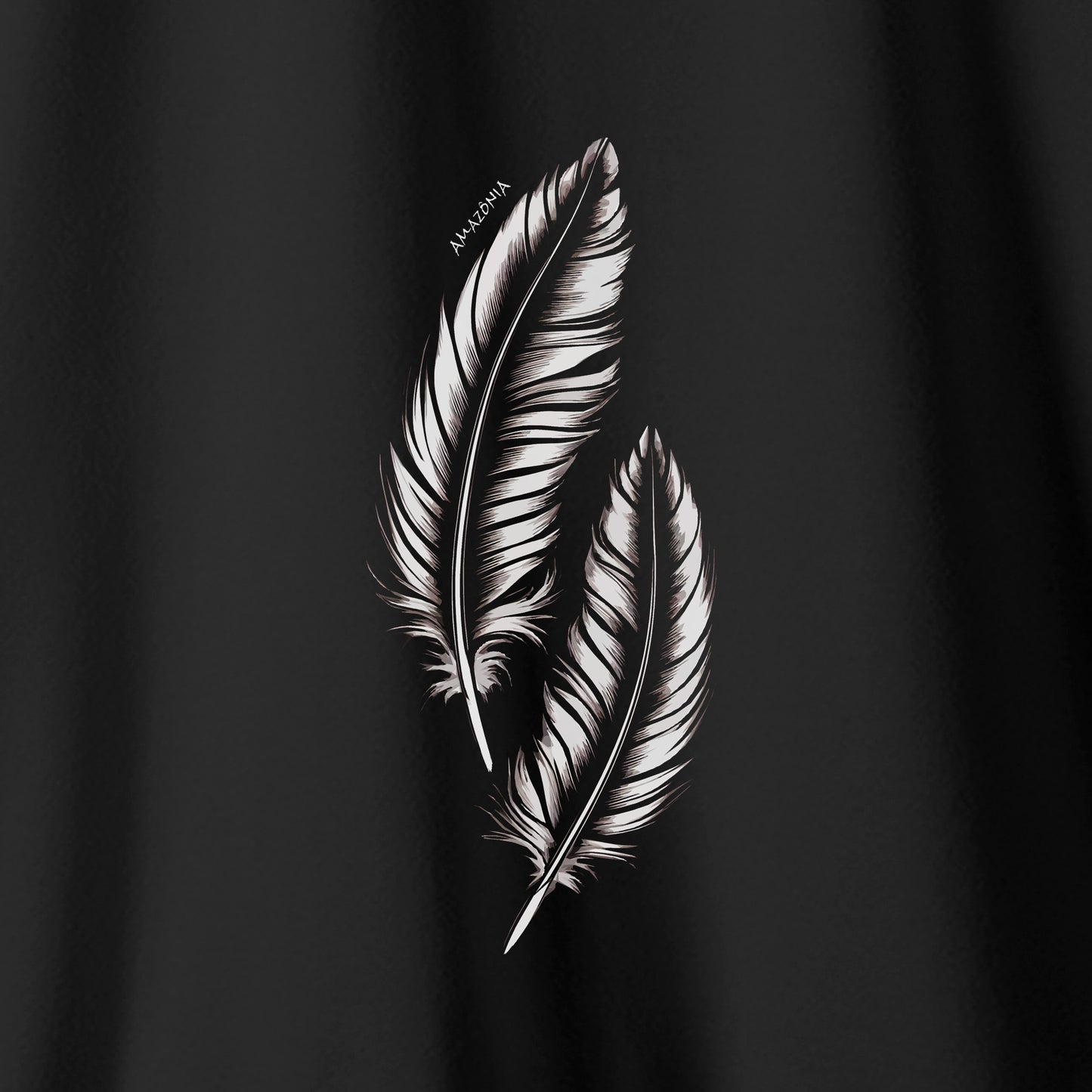 Camiseta Amazônia PENAS VOAR – PRETO - cód 2173