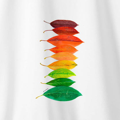 Camiseta Amazônia CORES FOLHAS – BRANCO - cód 2196