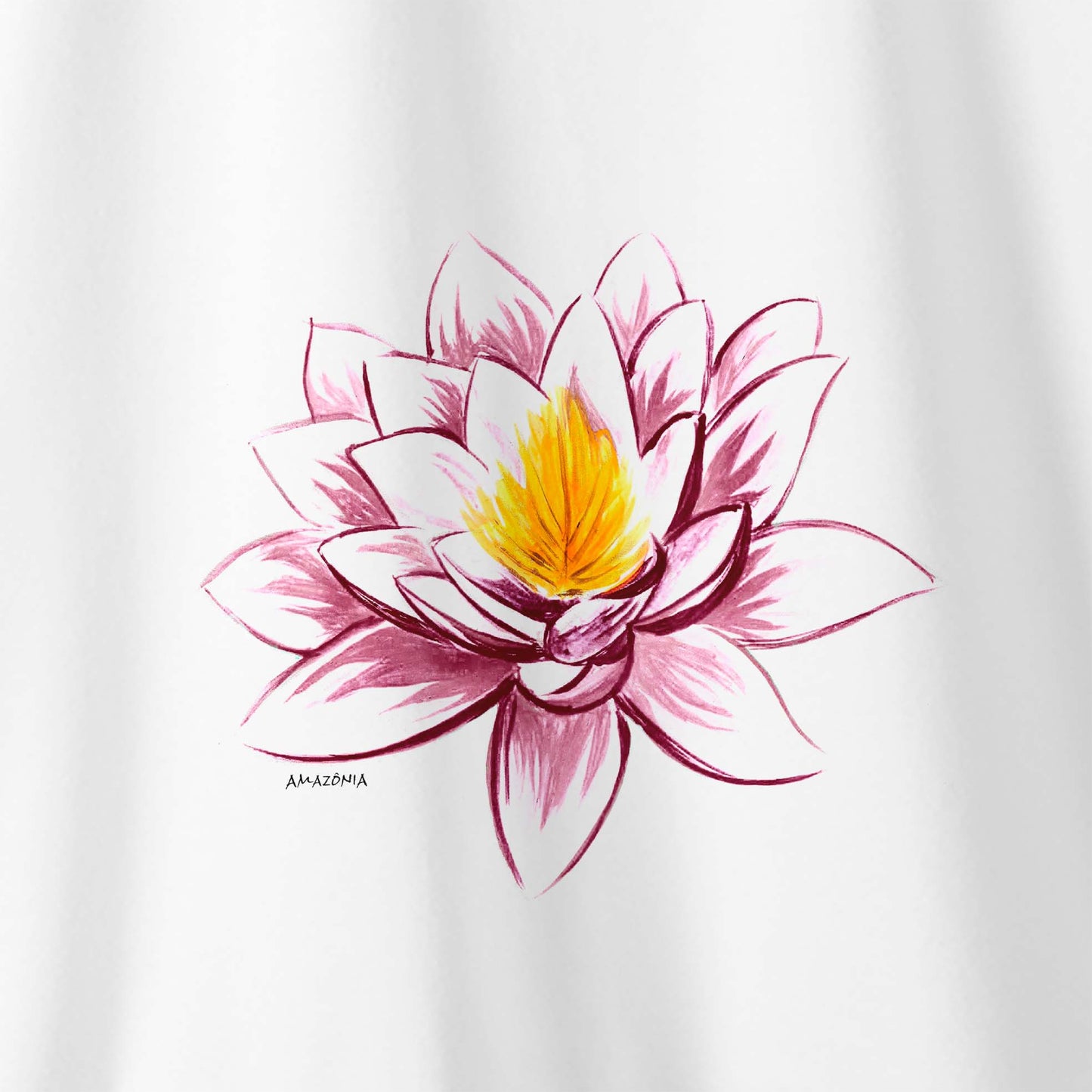 Camiseta Amazônia NEON FLOWER - BRANCO - cód 2197