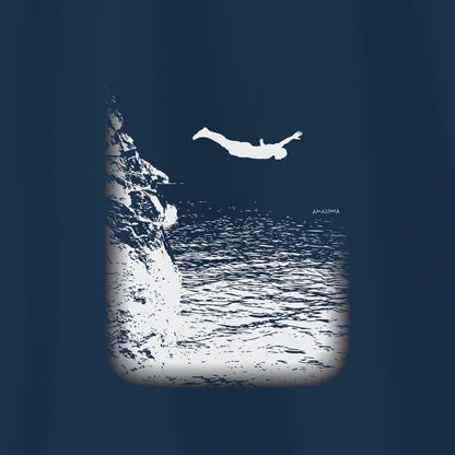 Camiseta Amazônia CLIFF DIVING - AZUL MARINHO - cód 2198
