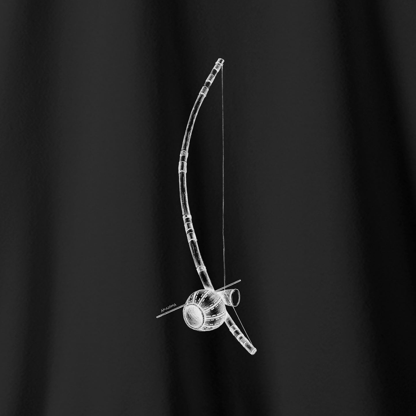 Camiseta Amazônia BERIMBAU - PRETO - cód 2199