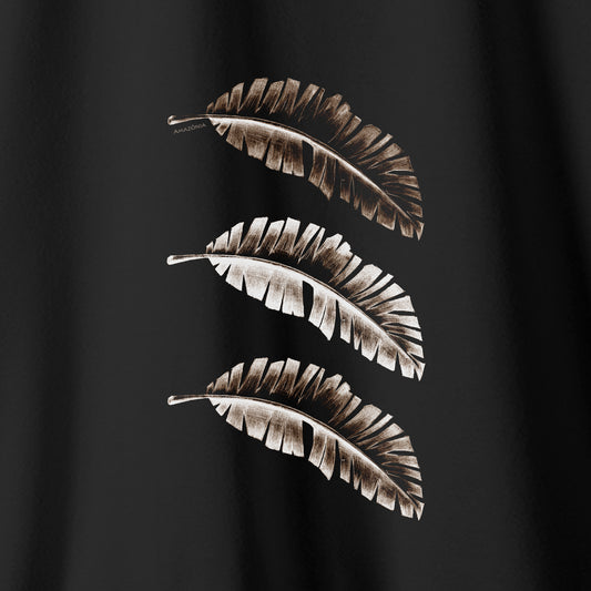 Camiseta Amazônia 3 FOLHAS – PRETO - cód 2200