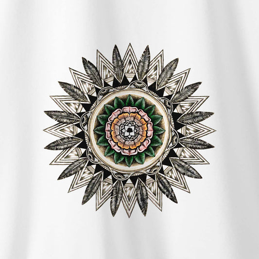 Camiseta Amazônia MANDALA NATUREZA – BRANCO - cód 2202