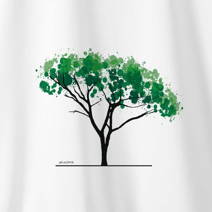 Camiseta Amazônia AQUARELA ÁRVORE – BRANCO - cód 2212