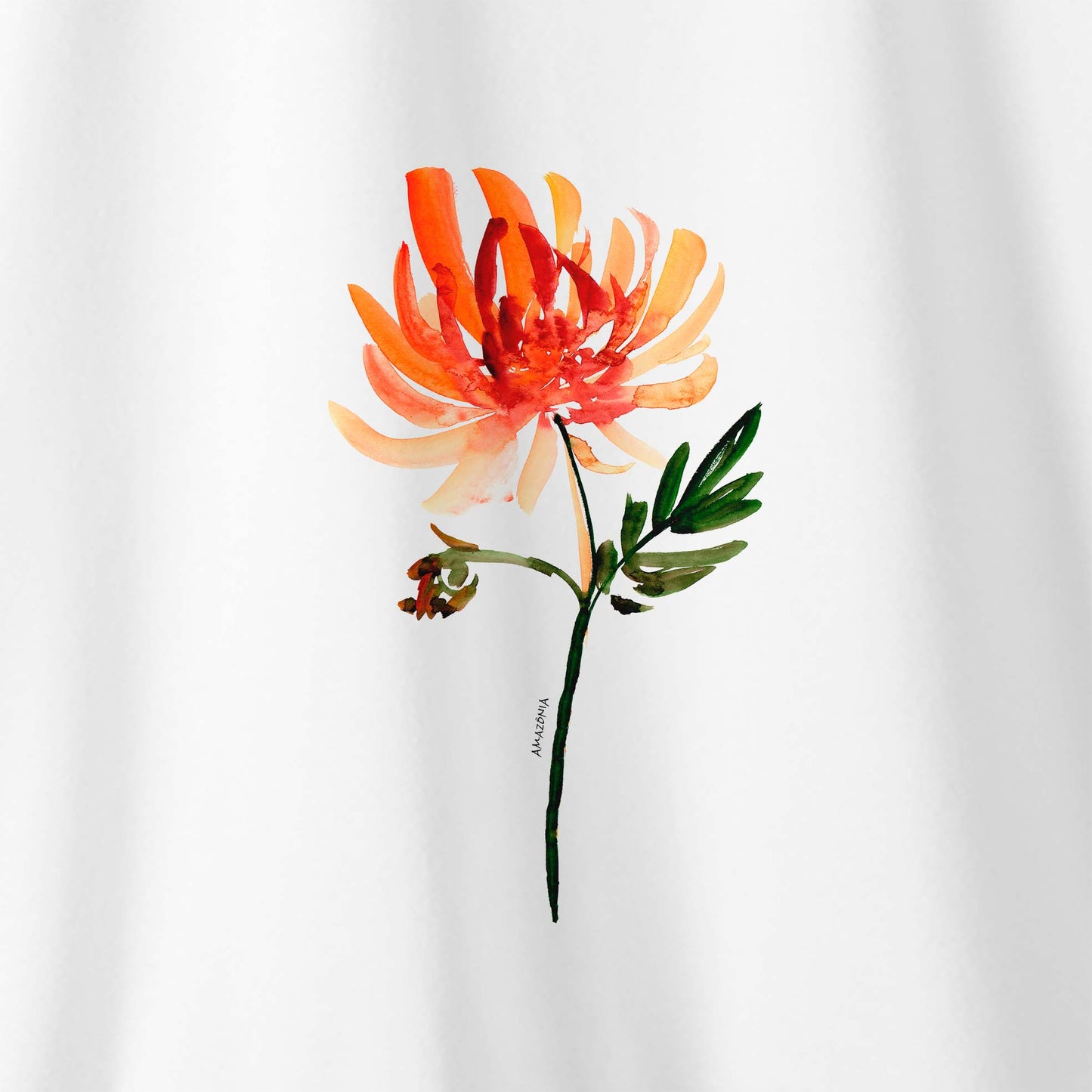 Camiseta Amazônia FLOR AQUARELA – BRANCO - cód 2213