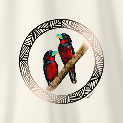 Camiseta Amazônia PÁSSAROS LOGO – OFF WHITE - cód 2215