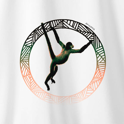 Camiseta Amazônia MACACO LOGO – BRANCO - cód 2216