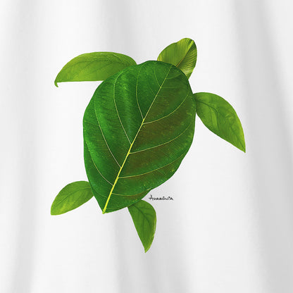 Camiseta Amazônia TARTARUGA FOLHA - BRANCO - cód 2230