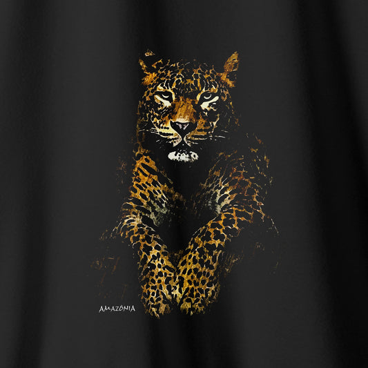 Camiseta Amazônia SILÊNCIO SELVAGEM - PRETO - cód 2256