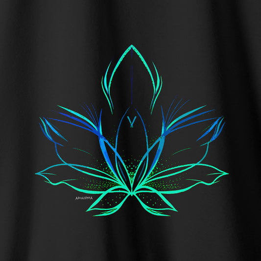 Camiseta Amazônia FLOR DE LUZ - PRETO - cód 2259