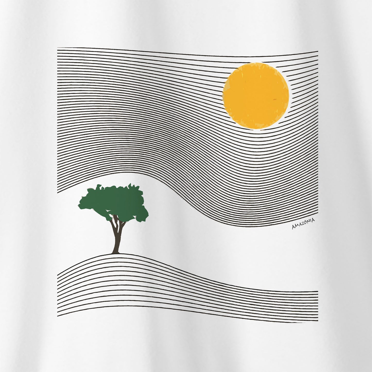 Camiseta Amazônia ÁRVORE DO TEMPO - BRANCO - cód 2260