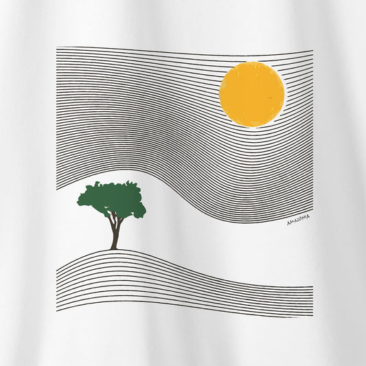 Camiseta Amazônia ÁRVORE DO TEMPO - BRANCO - cód 2260