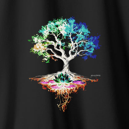 Camiseta Amazônia ÁRVORE DA VIDA - PRETO - cód 2261