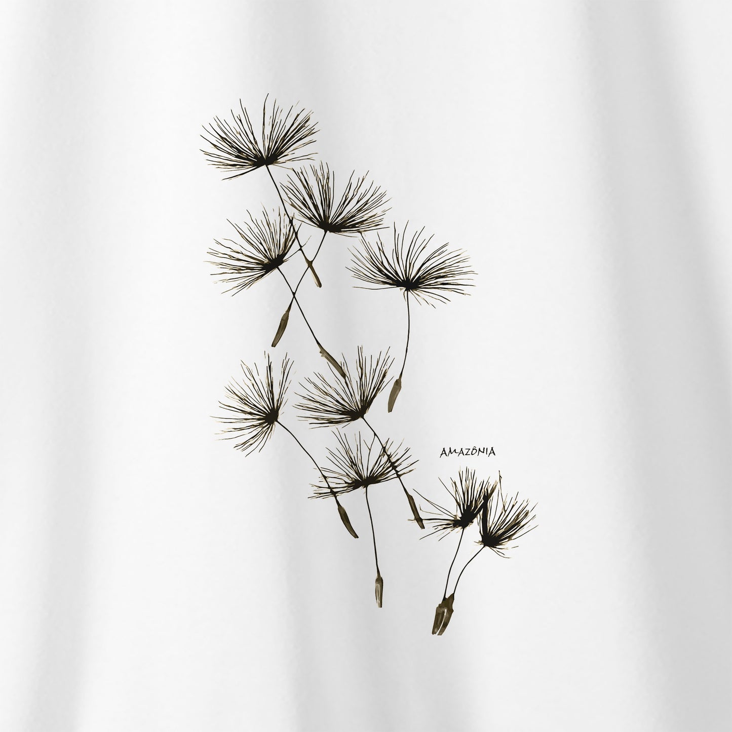 Camiseta Amazônia DENTE-DE-LEÃO - BRANCO - cód 2264