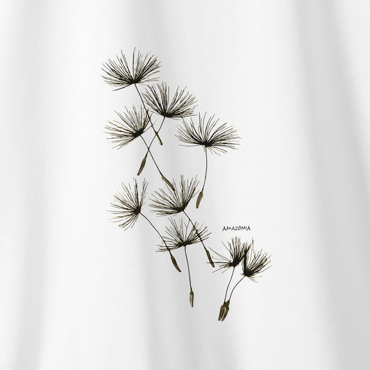 Camiseta Amazônia DENTE-DE-LEÃO - BRANCO - cód 2264