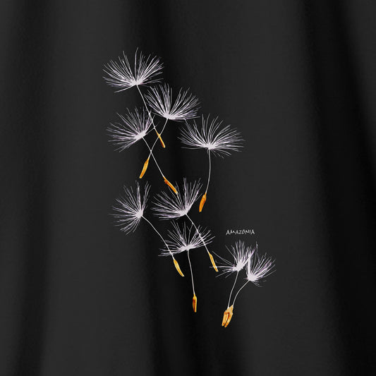 Camiseta Amazônia DENTE-DE-LEÃO - PRETO - cód 2264