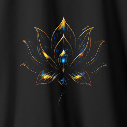 Camiseta Amazônia LÓTUS DOURADO - PRETO - cód 2266
