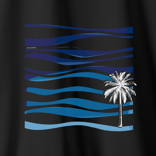 Camiseta Amazônia VENTO HORIZONTE - PRETO - cód 2268