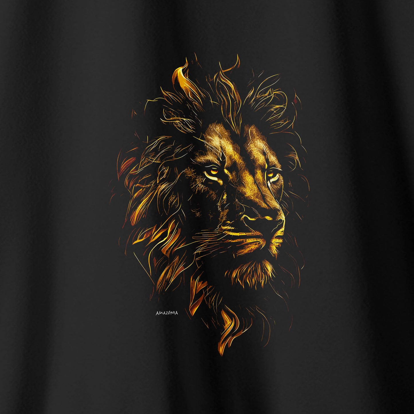 Camiseta Amazônia GOLDEN LION - PRETO - cód 2271