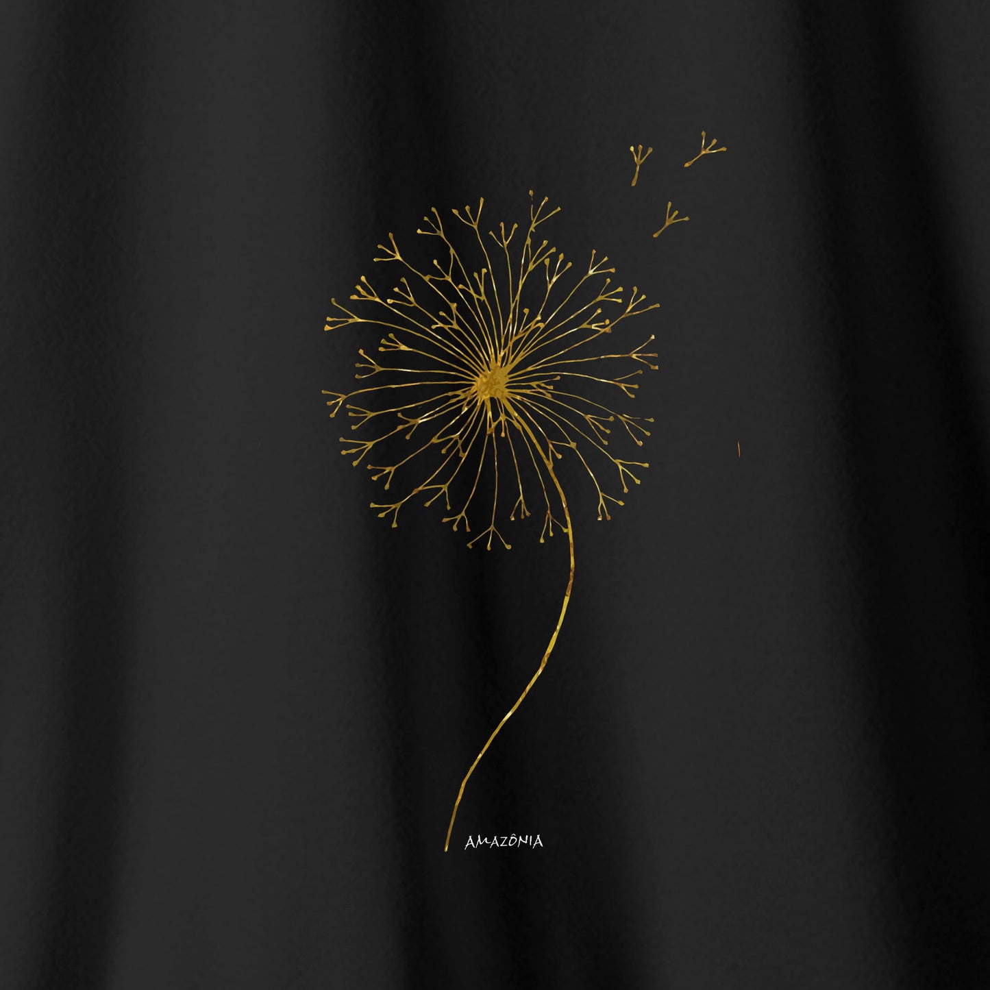 Camiseta Amazônia SOPRO DOURADO - PRETO - cód 2272