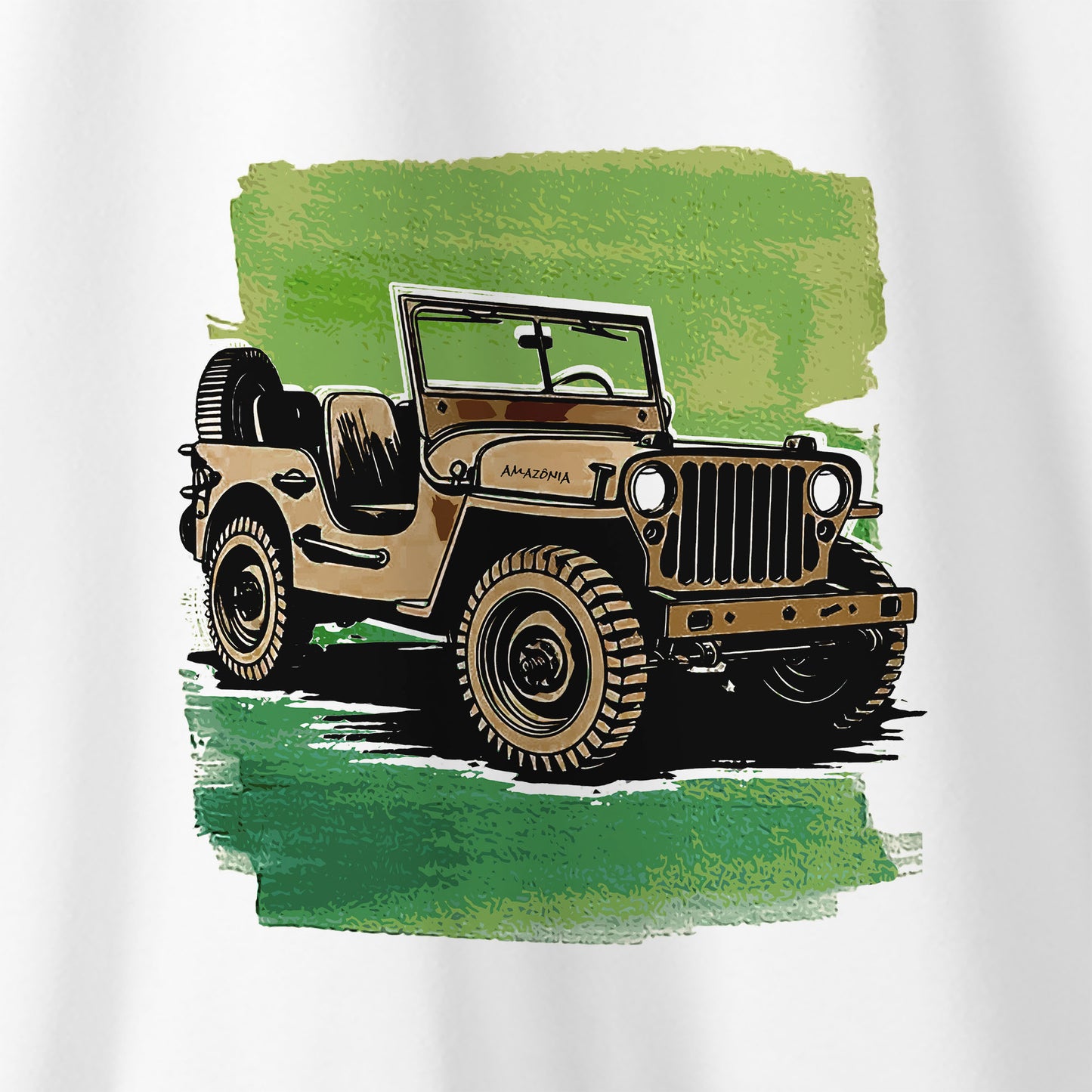 Camiseta Amazônia EXPEDIÇÃO - BRANCO - cód 2273