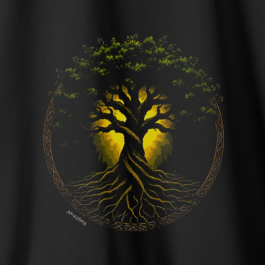 Camiseta Amazônia RAIZ PROFUNDA - PRETO - cód 2283