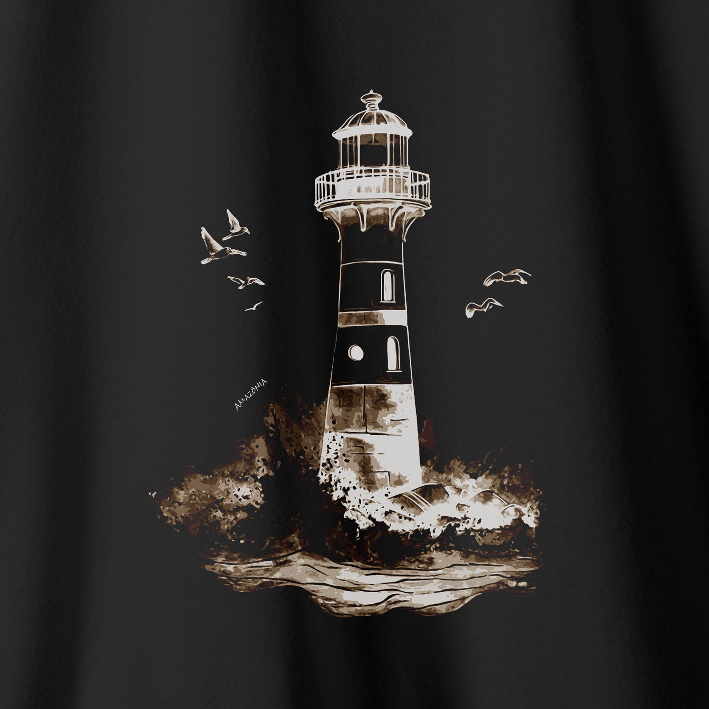 Camiseta Amazônia FAROL - PRETO - cód 2288