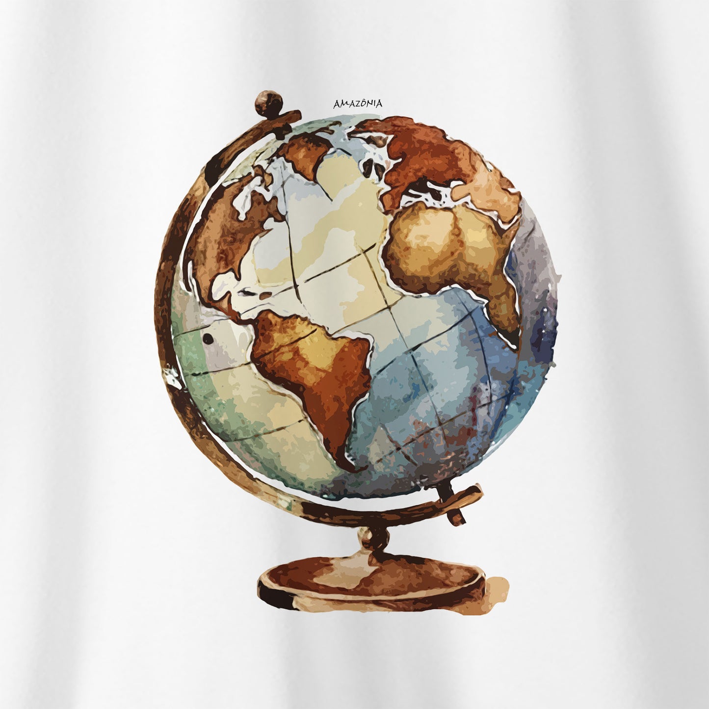 Camiseta Amazônia MUNDO - BRANCO - cód 2293