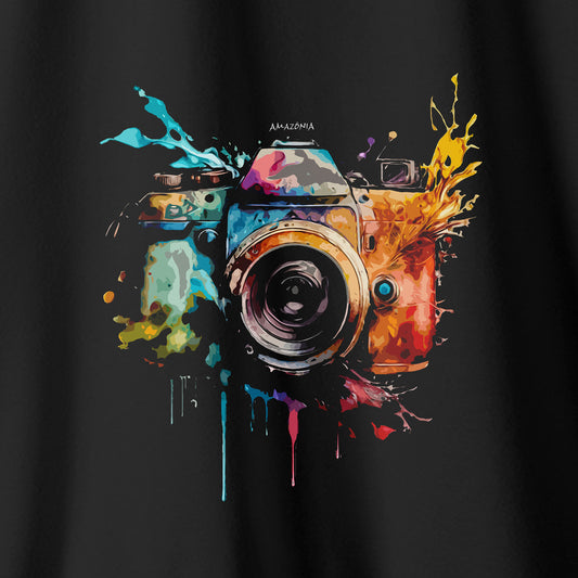 Camiseta Amazônia FOTOGRAFIA - PRETO - cód 2296