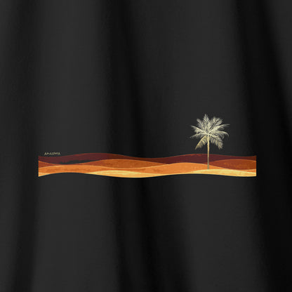 Camiseta Amazônia MAR COQUEIRO - PRETO - cód 2297