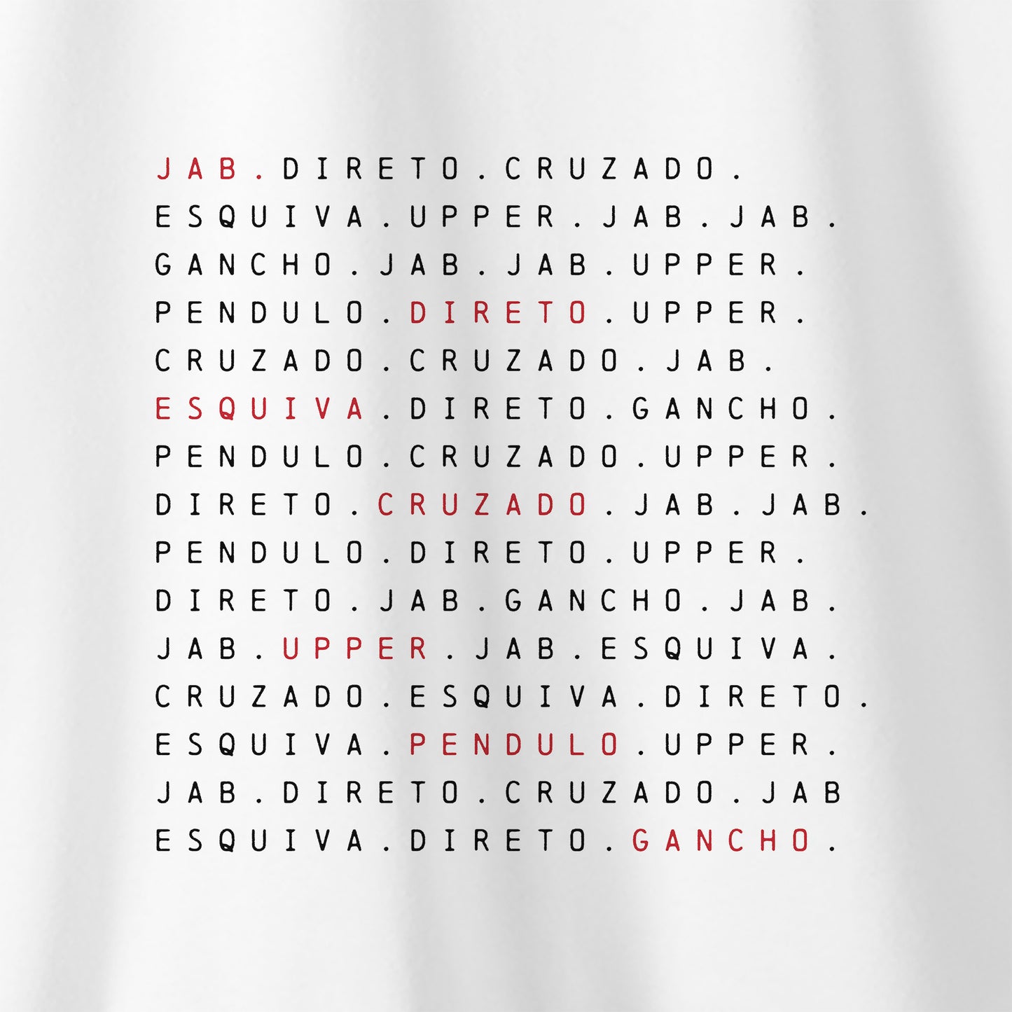 Camiseta Amazônia BOXE SEQUÊNCIA – BRANCO - cód 2317