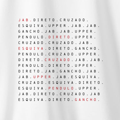 Camiseta Amazônia BOXE SEQUÊNCIA – BRANCO - cód 2317