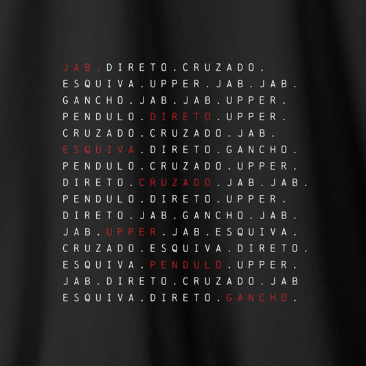 Camiseta Amazônia BOXE SEQUÊNCIA – PRETO - cód 2317