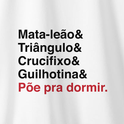 Camiseta Amazônia JIU-JITSU GOLPES – BRANCO - cód 2325