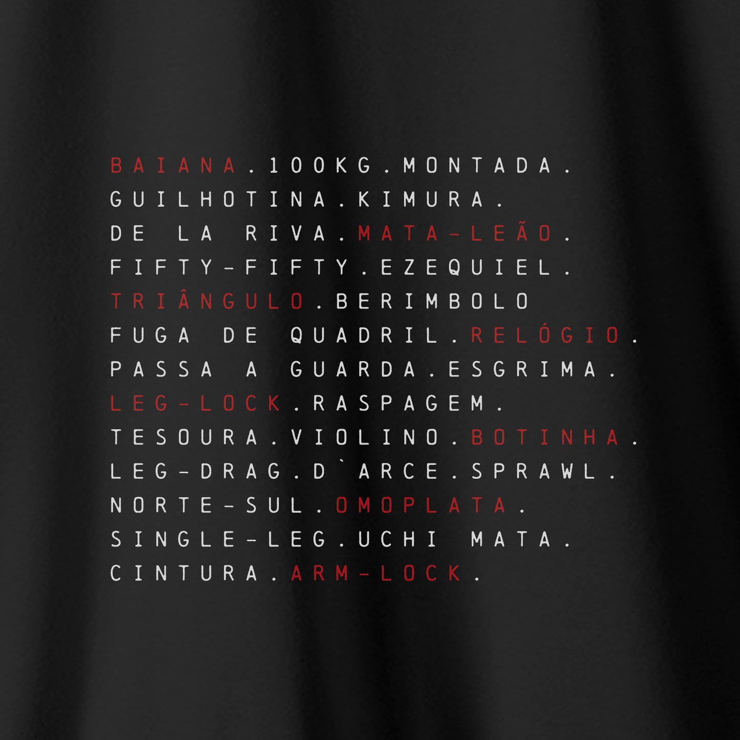 Camiseta Amazônia JIU-JITSU SEQUÊNCIA – PRETO - cód 2327