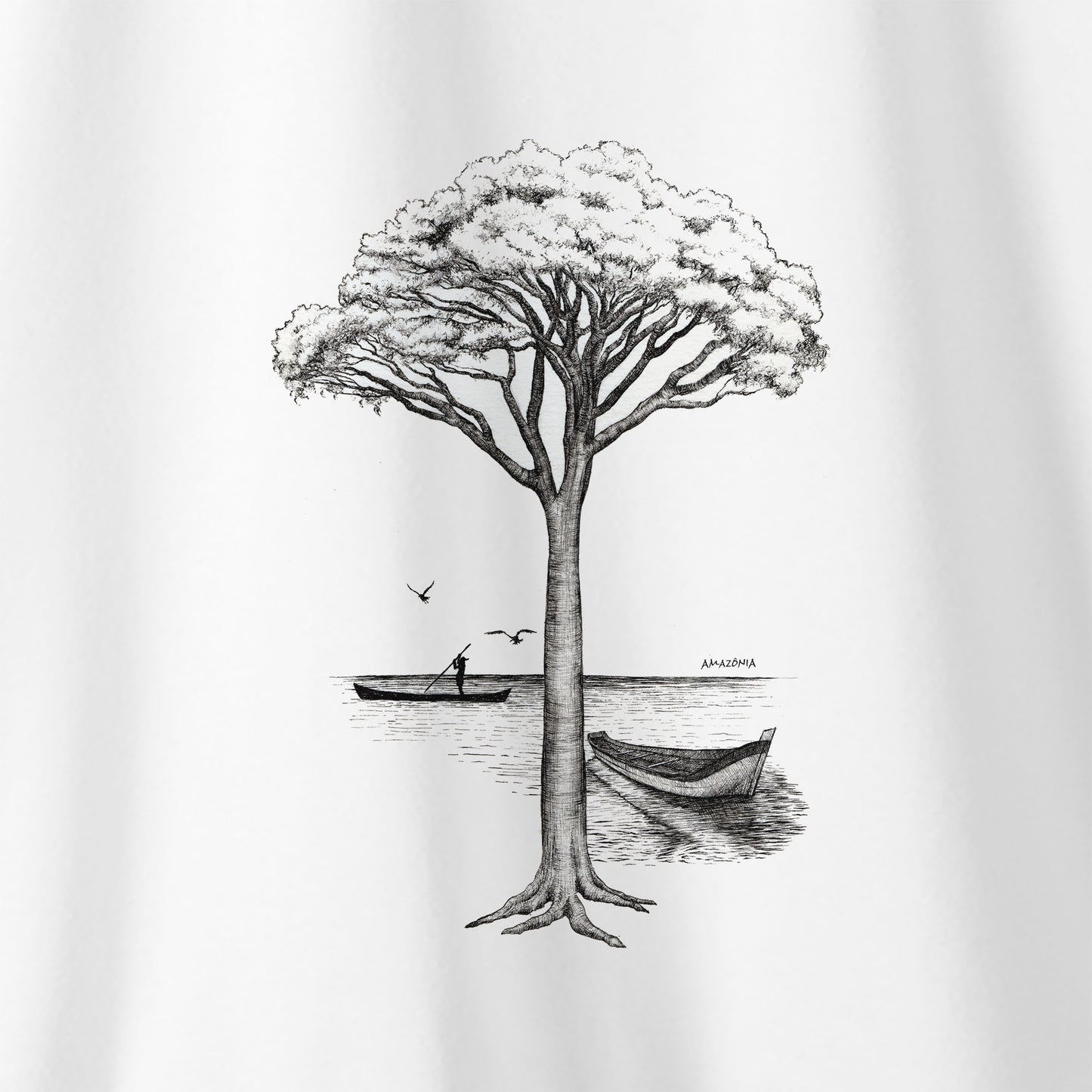 Camiseta Amazônia GUAPURUVU - BRANCO - cód 2334