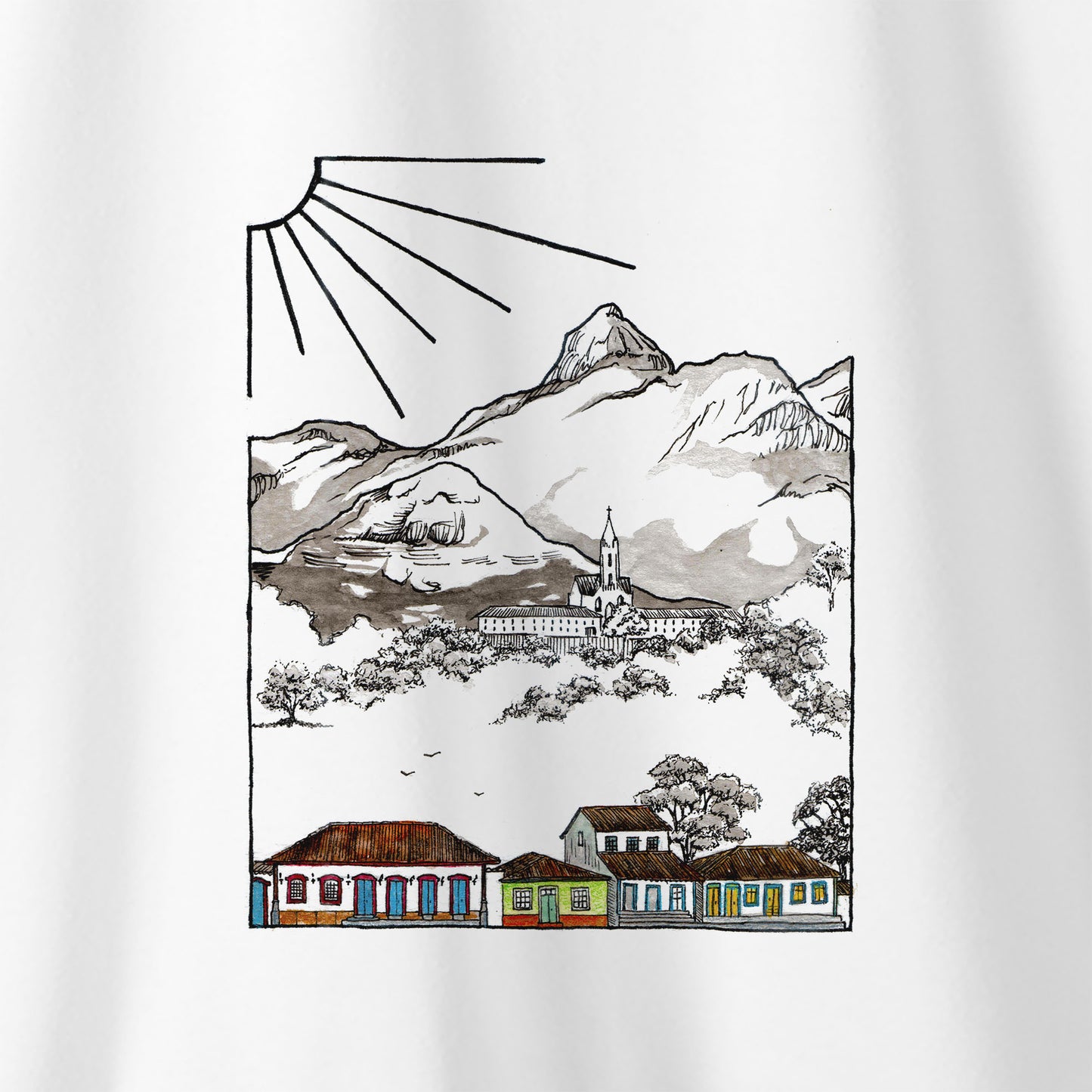 Camiseta Amazônia CARAÇA - BRANCO - cód 2335