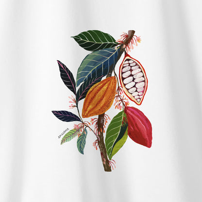 Camiseta Amazônia CACAU - BRANCO - cód 2353