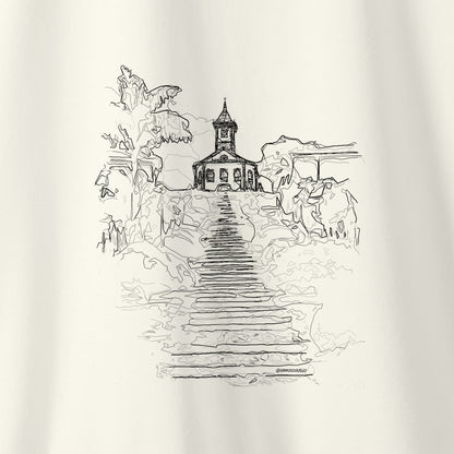 Camiseta Amazônia IGREJA DO SERRO - OFF WHITE - cód 2354