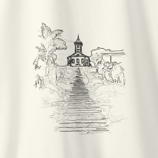 Camiseta Amazônia IGREJA DO SERRO - OFF WHITE - cód 2354